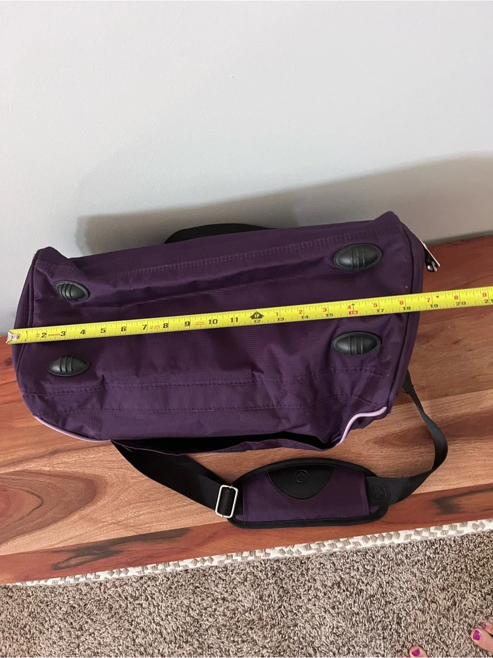 SwissGear Purple Duffel Bag Travel Gym Carry On Luggage with Shoulder Strap